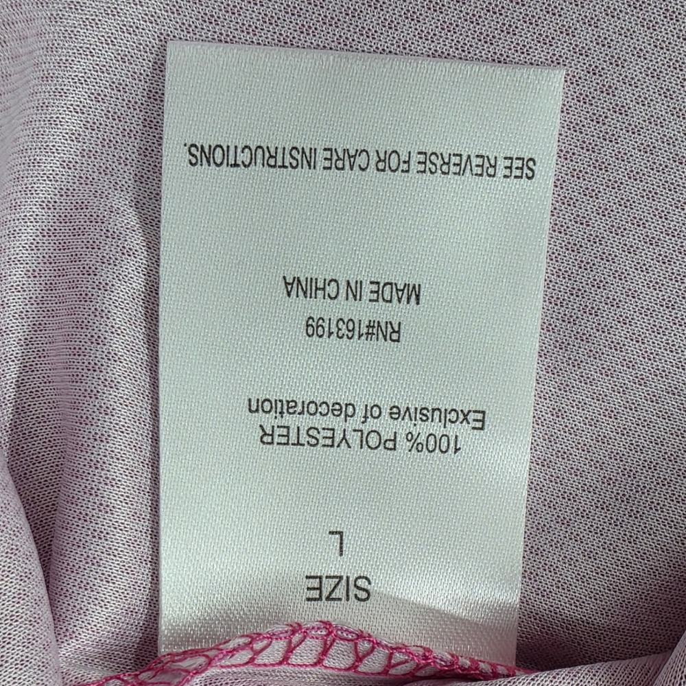 Barbie Baseball Jersey Pink White Button Up Logo 59 Graphic Shirt Large Womens - Picture 9 of 13